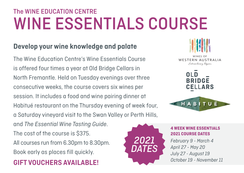 Wine Essentials Course