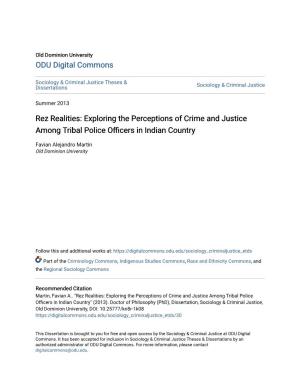 Exploring the Perceptions of Crime and Justice Among Tribal Police Officers in Indian Country