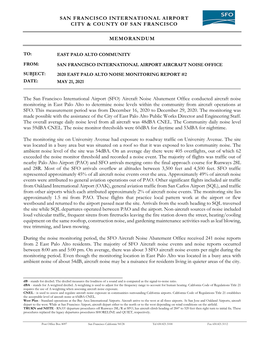 Portable Noise Monitoring Report