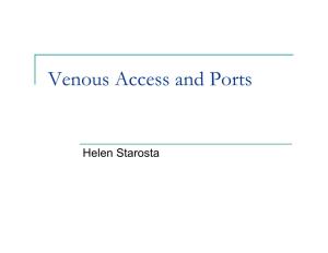 Venous Access and Ports