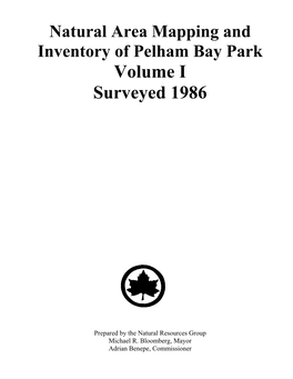 Pelham Bay Park Volume I, 1986