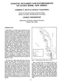 Coastal Dynamics and Environments on Sandy Hook, New Jersey