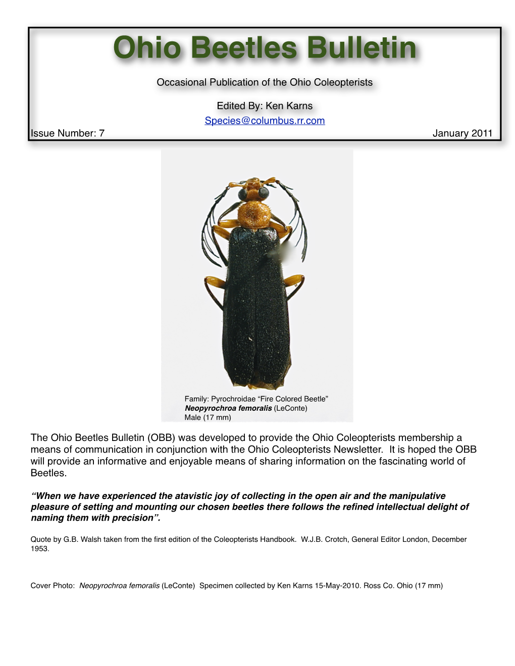 Ohio Beetles Bulletin