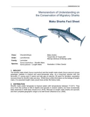 Mako Sharks Fact Sheet