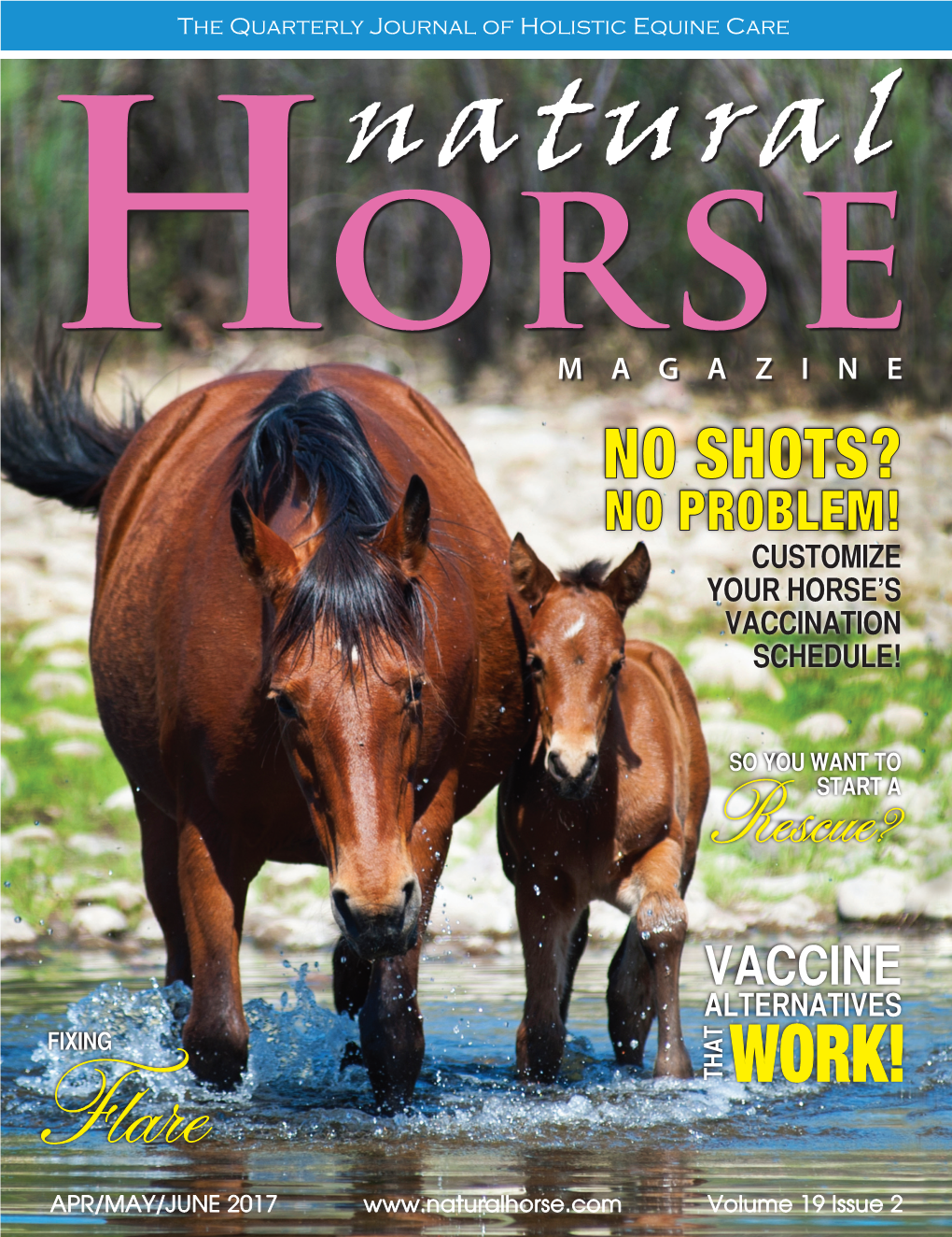 NATURAL HORSE Magazine – VOLUME 19 ISSUE 2 a Rope Halter with a 12’ Lead (Without the Metal Snap) Is a Very Important Communication Tool
