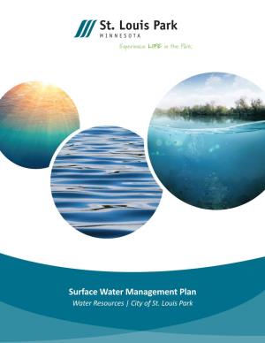 Surface Water Management Plan Water Resources | City of St
