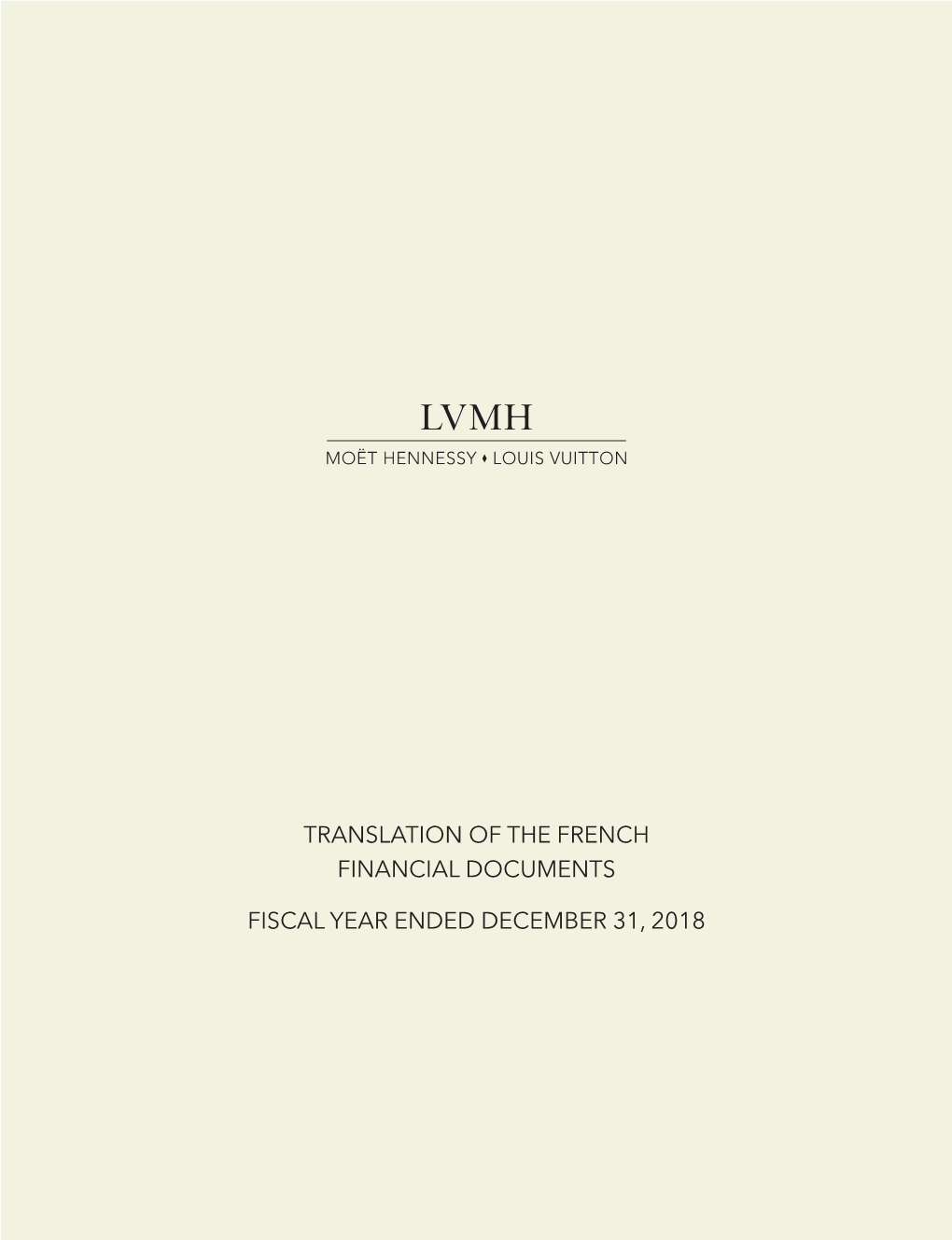 Translation of the French Financial Documents Fiscal