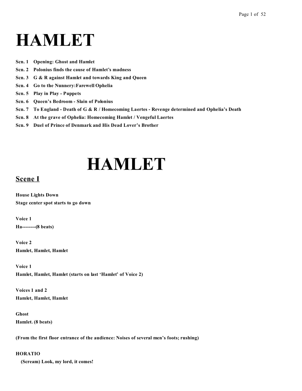 Hamlet Hamlet