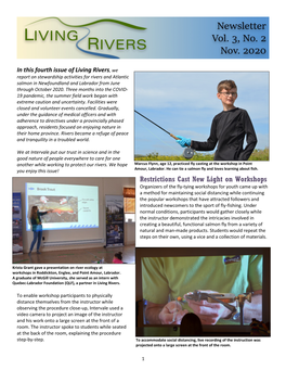 Living Rivers Newsletter Vol. 3-2 Nov 2020