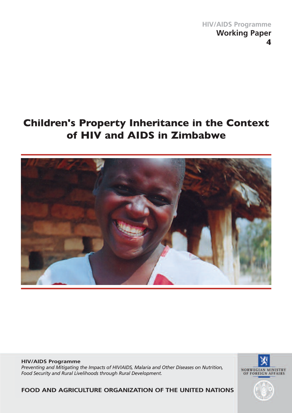 Children's Property Inheritance in the Context of HIV and AIDS in Zimbabwe