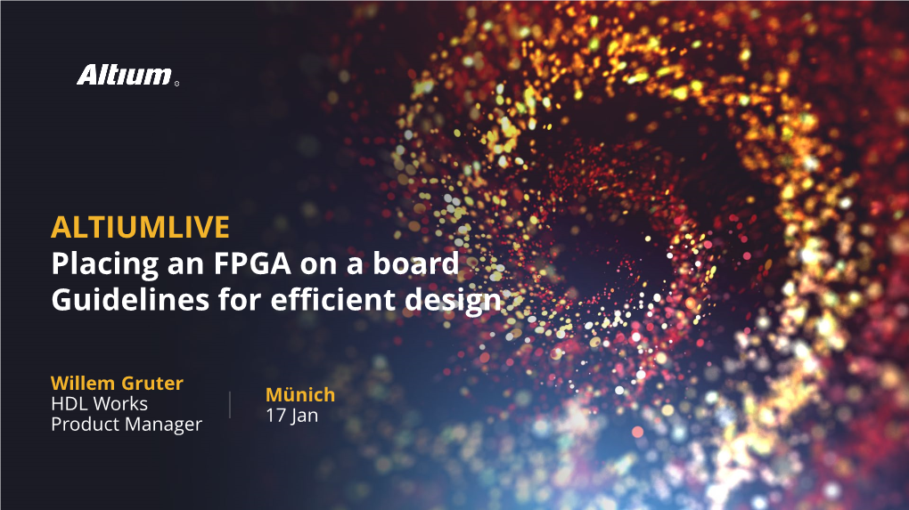 Placing an FPGA on a Board Guidelines for Efficient Design