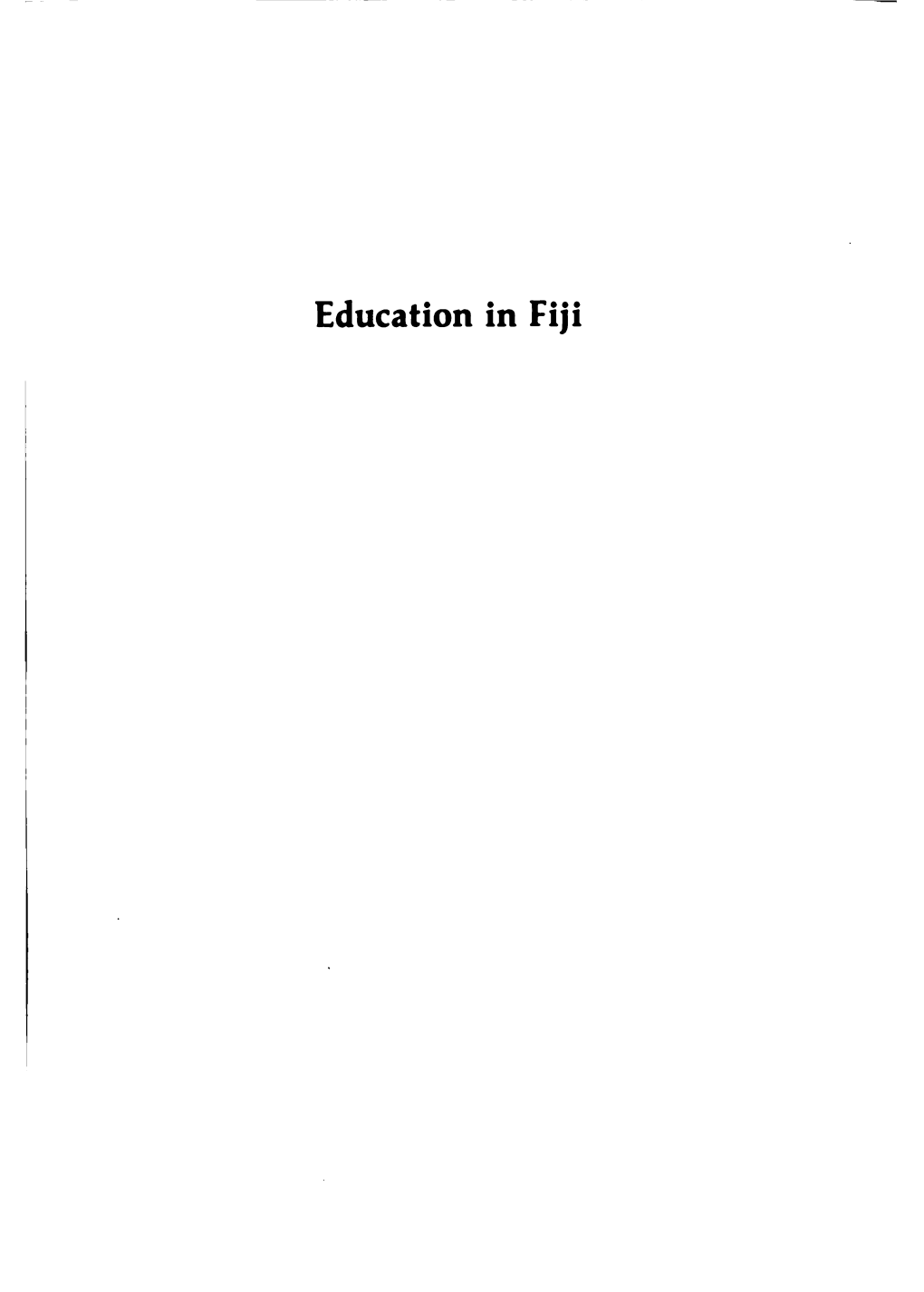 Education in Fiji