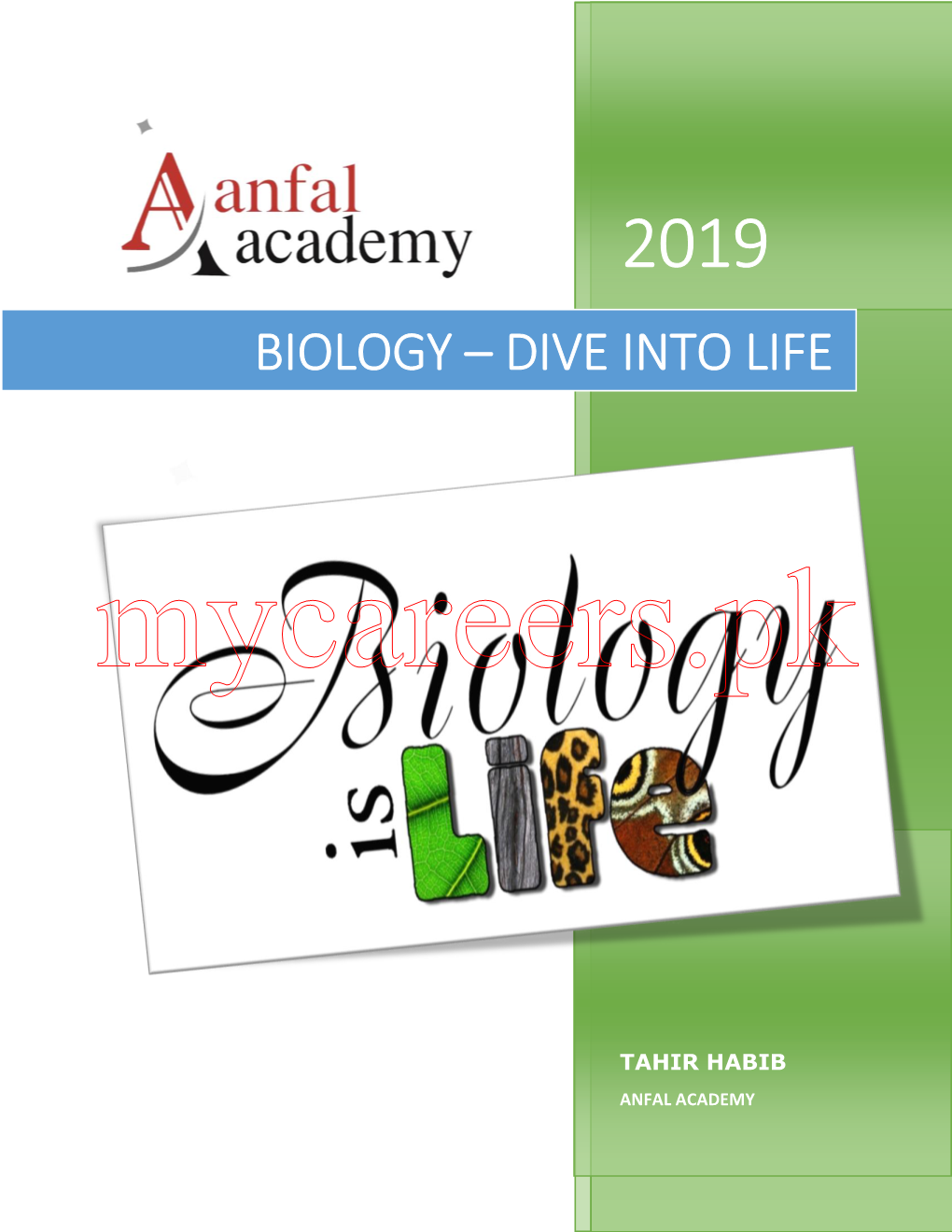 BIOLOGY – DIVE INTO LIFE Mycareers.Pk