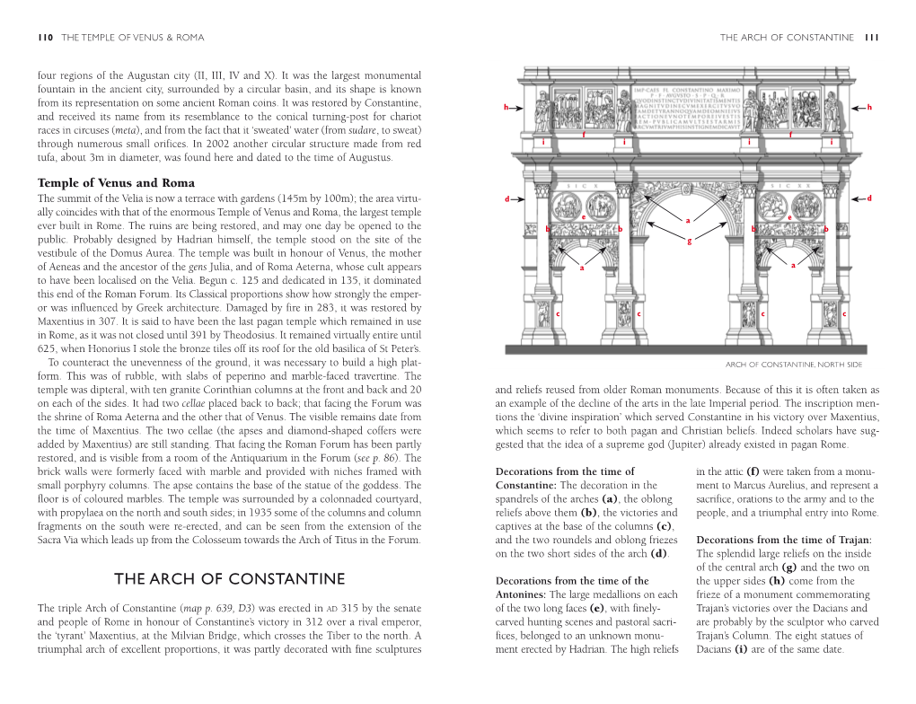 The Arch of Constantine 111 Four Regions of the Augustan City (II, III, IV and X)