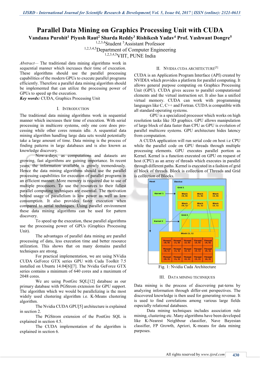 International Journal for Scientific Research & Development