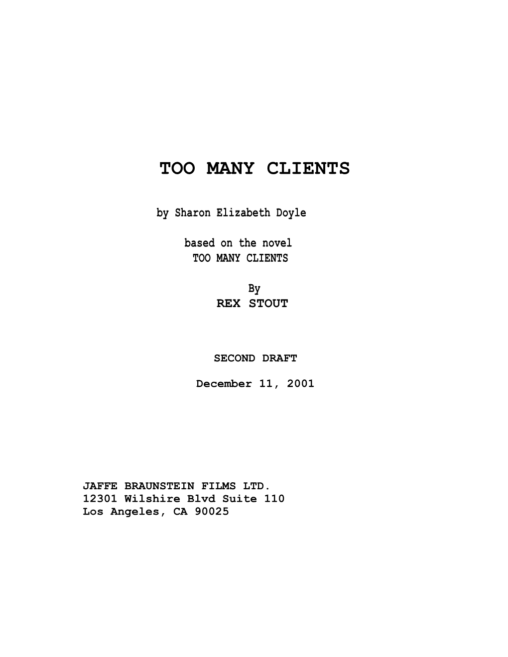 Too Many Clients