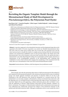 Revisiting the Organic Template Model Through the Microstructural Study of Shell Development in Pinctadamargaritifera, the Polynesian Pearl Oyster