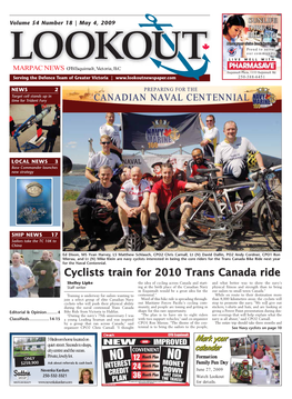 Cyclists Train for 2010 Trans Canada Ride