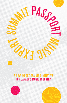 — a New Export Training Initiative for Canada's Music