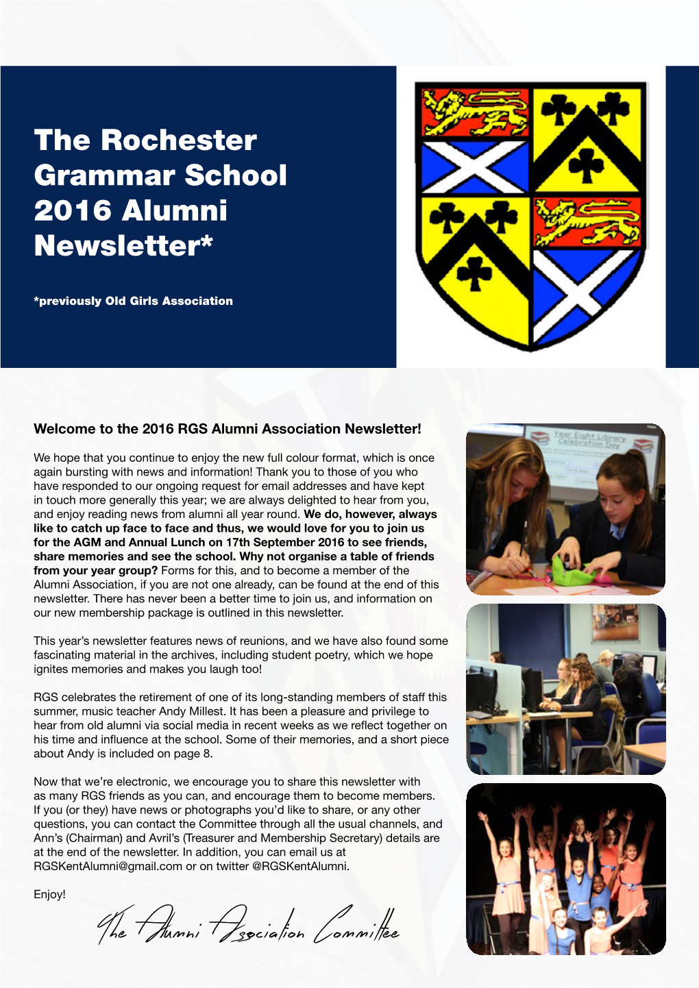 RGS Alumni Newsletter 2016