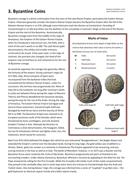 3. Byzantine Coins