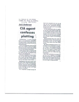 CIA Agent Confesses Plotting