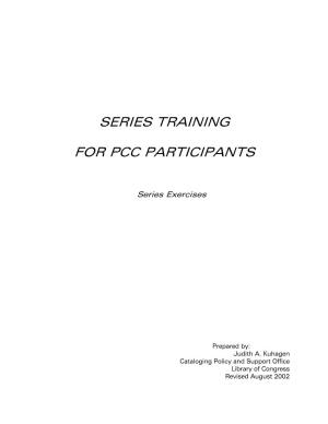 Series Training for PCC Participant