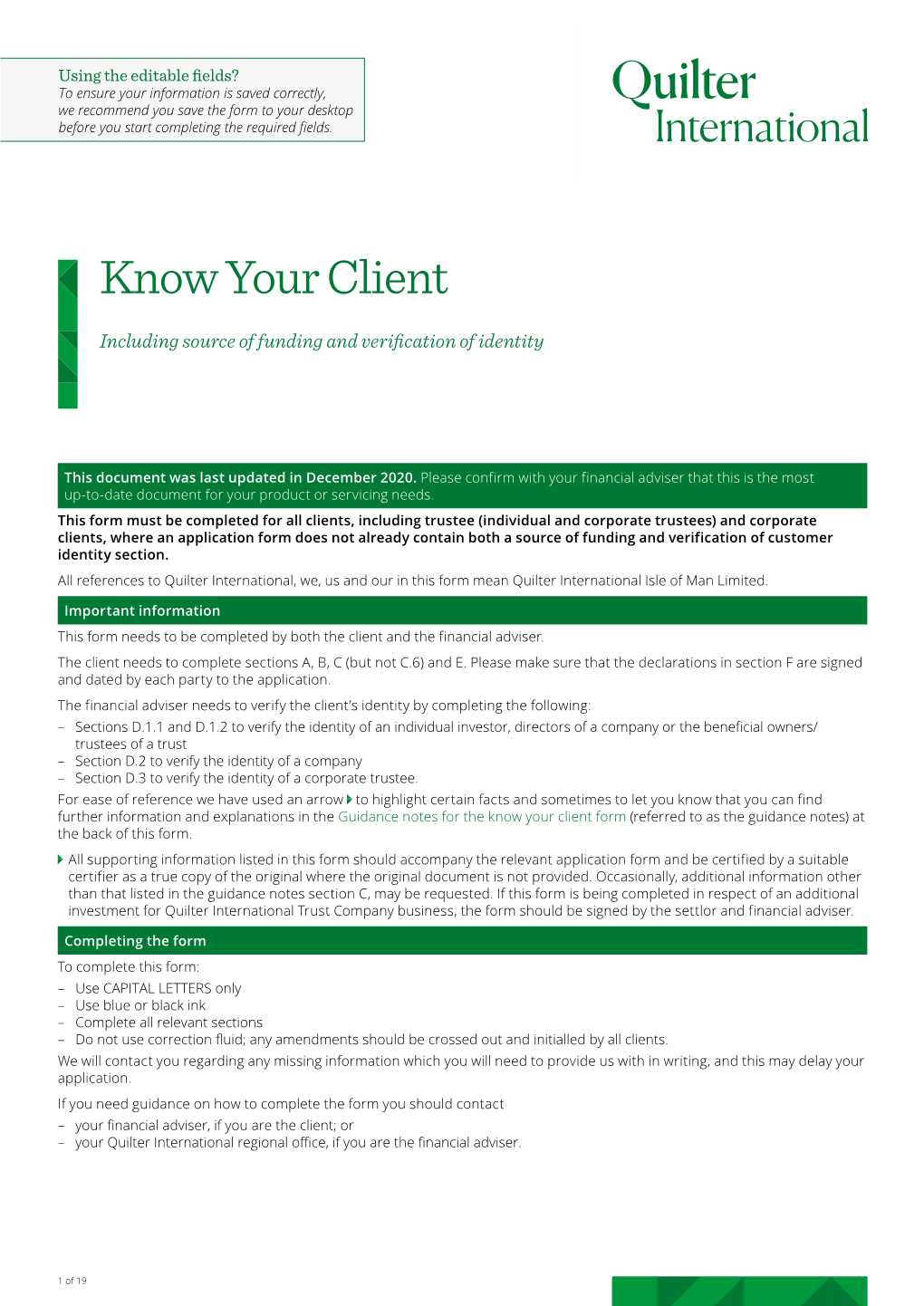 Know Your Client