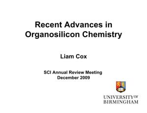 Recent Advances in Organosilicon Chemistry