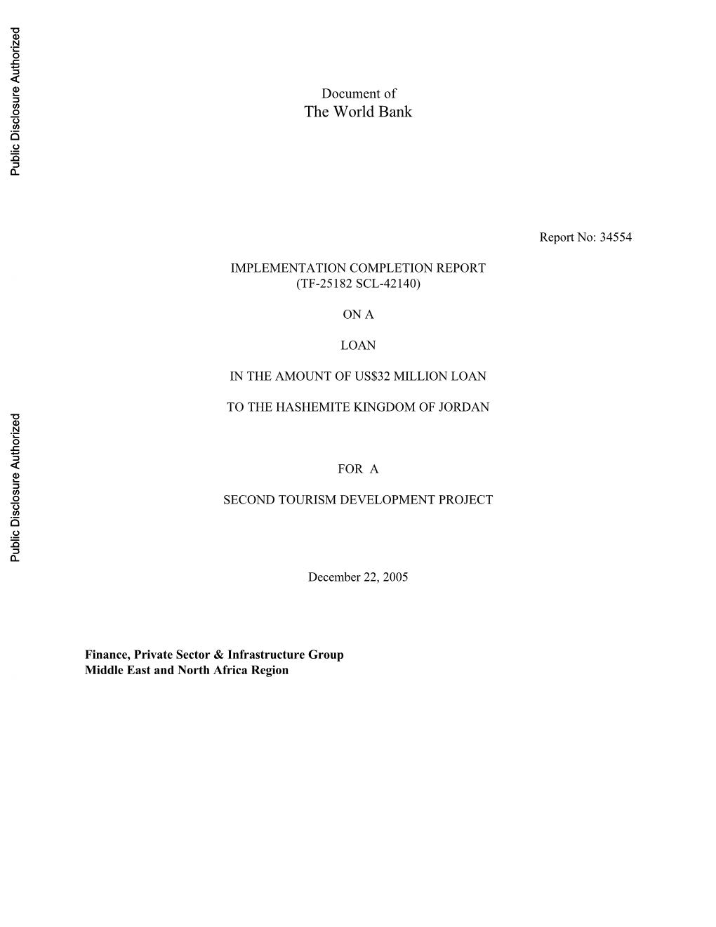 World Bank Document