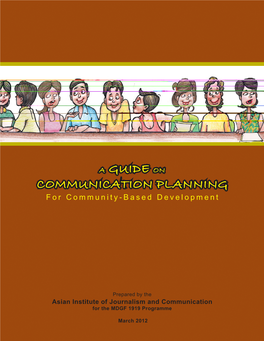 A GUIDE on COMMUNICATION PLANNING for Community-Based Development