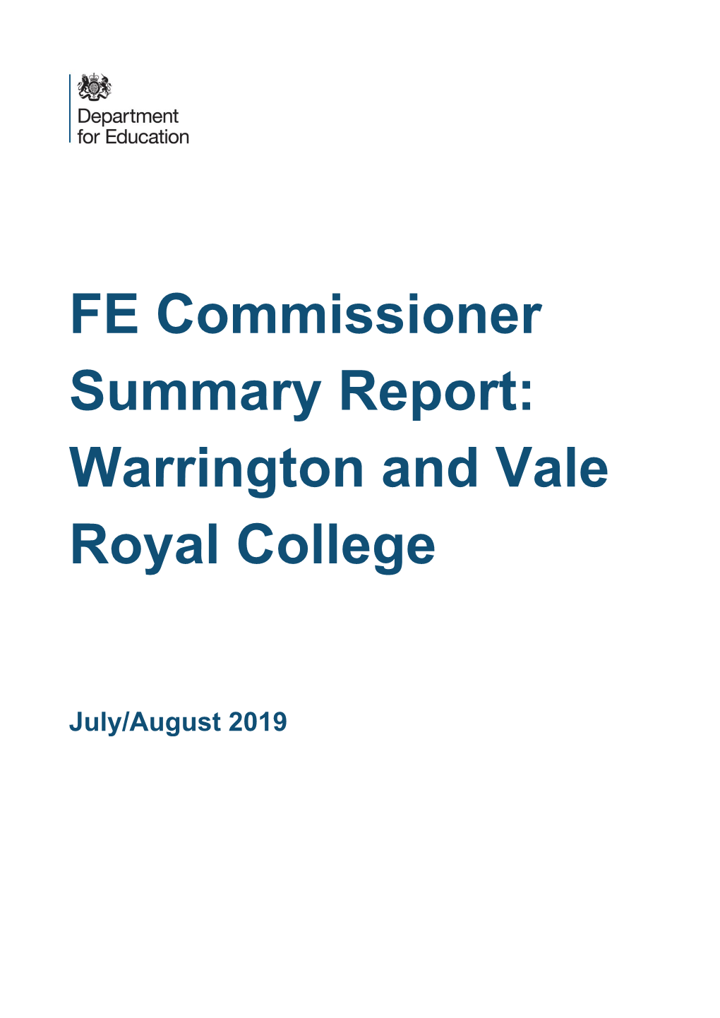 Warrington and Vale Royal College