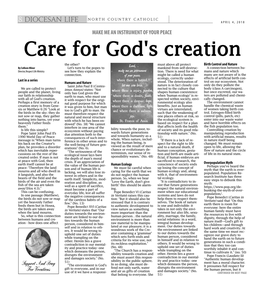 Care for God's Creation