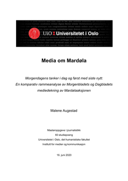 Media Om Mardøla