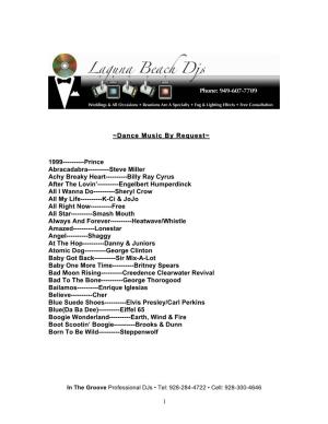 Dance Music by Request-Pdf
