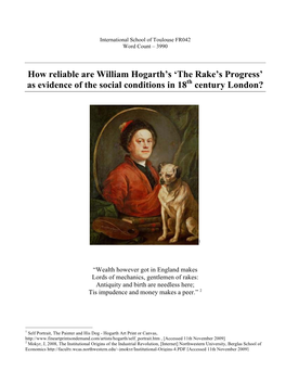 How Reliable Are William Hogarth's 'The Rake's Progress'