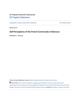 Self-Perceptions of the French Community in Morocco