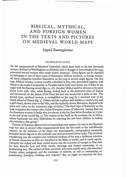 And Foreign Women in the Texts and Pictures on Medieval World Maps