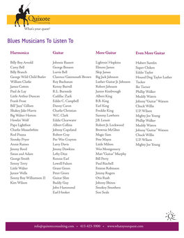 Blues Musicians to Listen To