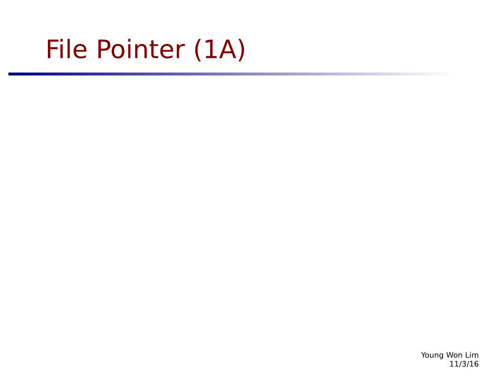 File Pointer (1A)