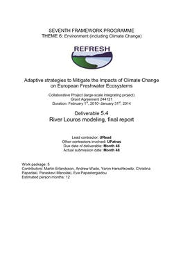 River Louros Modeling, Final Report