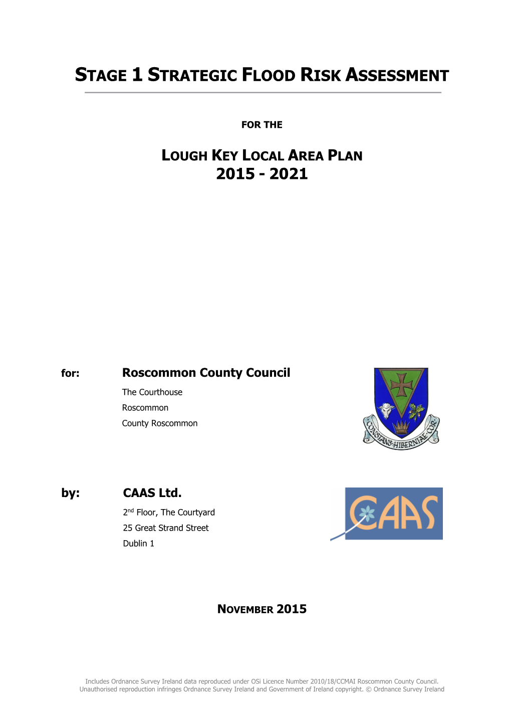 Stage 1 Strategic Flood Risk Assessment