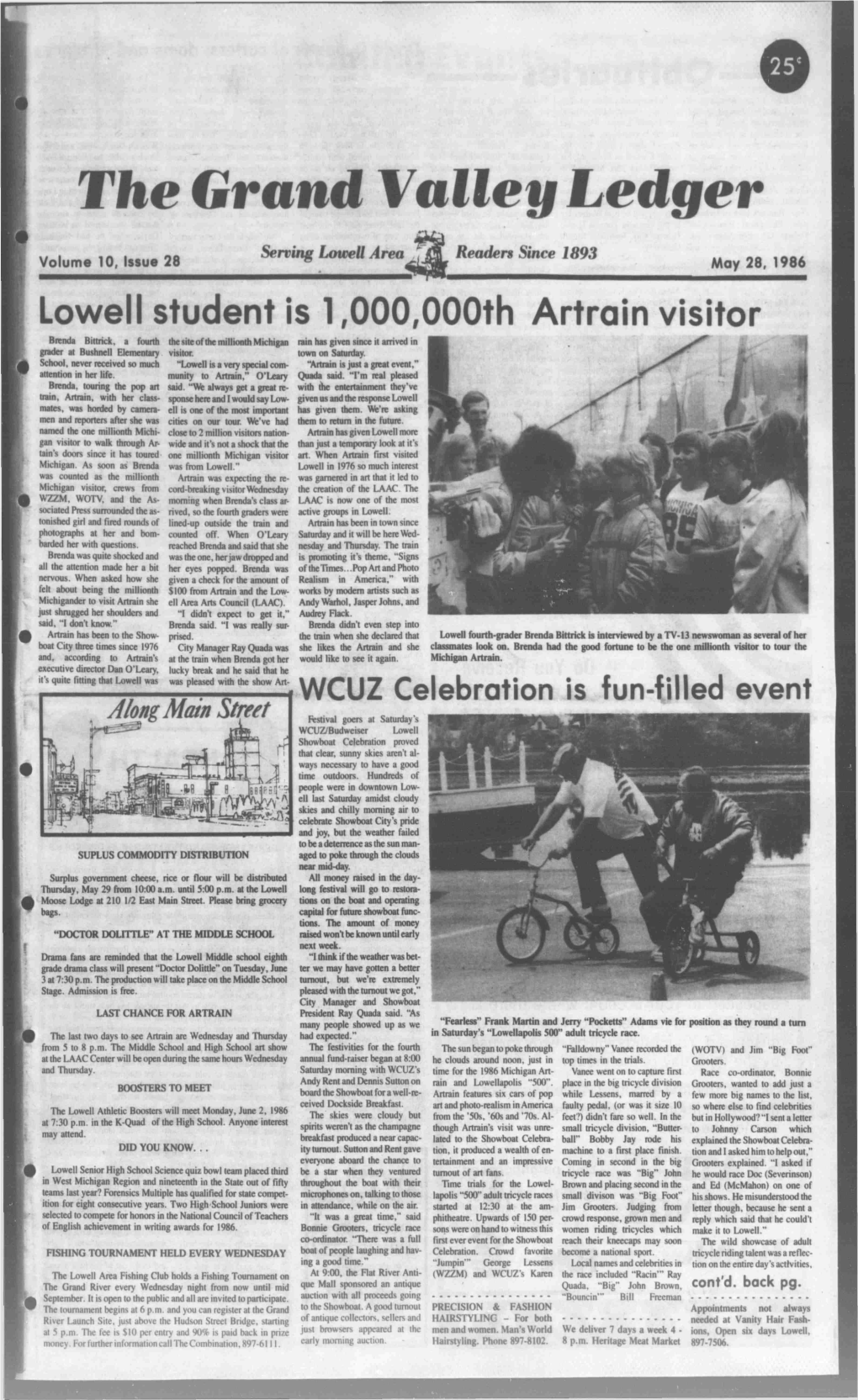 Lowell Student Is 1,000,000Th Artrain Visitor