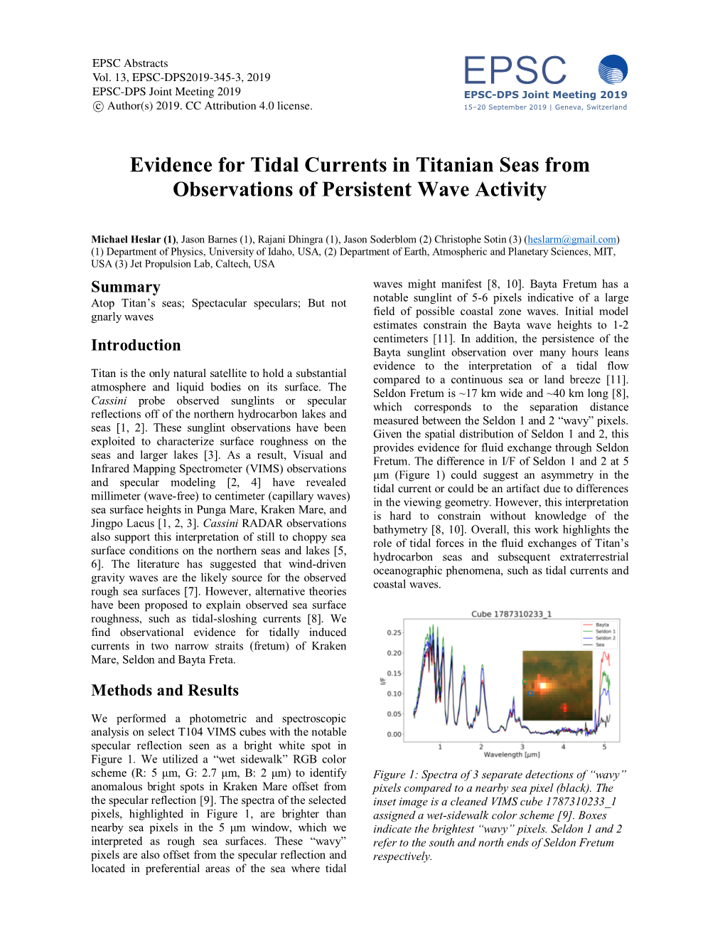 Evidence for Tidal Currents in Titanian Seas from Observations of Persistent Wave Activity