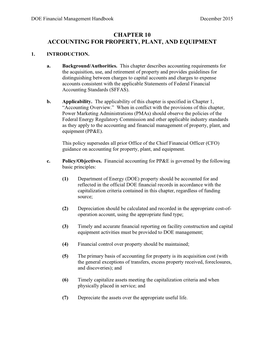 Chapter 10 Accounting for Property, Plant, and Equipment