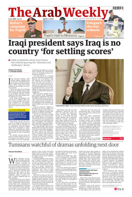 Iraqi President Says Iraq Is No Country ‘For Settling Scores’