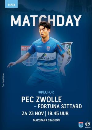 Pec Zwolle – Fortuna Sittard