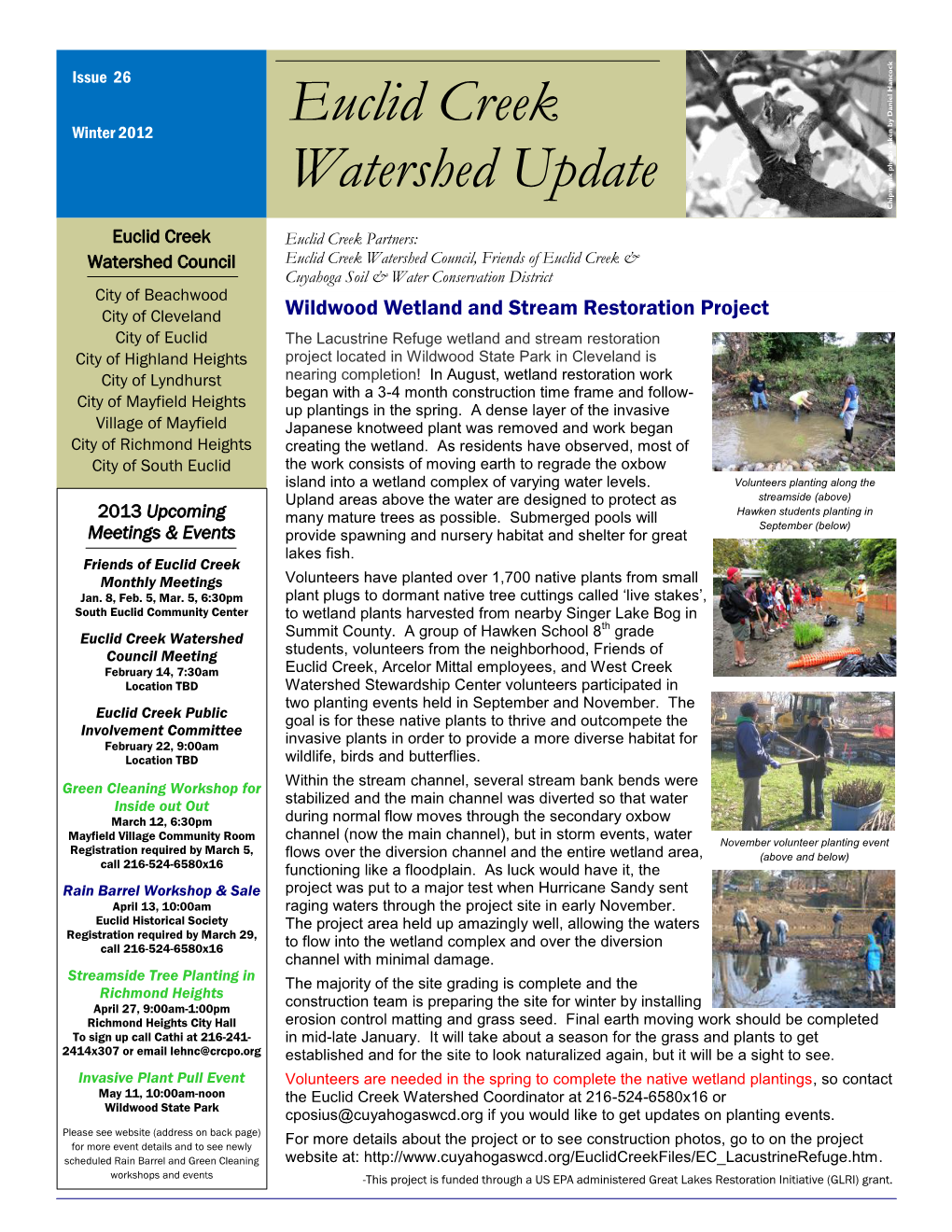 Euclid Creek Watershed Update