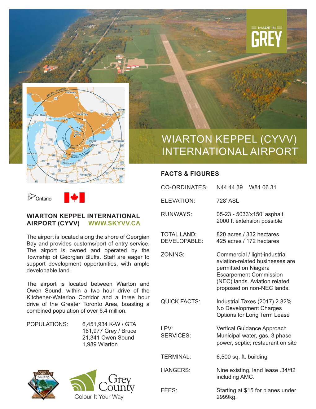 WIARTON KEPPEL (CYVV) INTERNATIONAL AIRPORT Looking for a Crop That Was a Good Fit