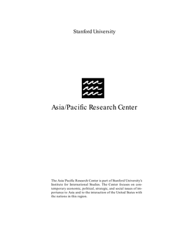 Asia/Pacific Research Center